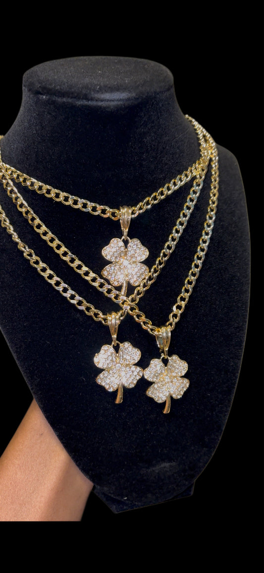 Clover Cuban Link cz chain
